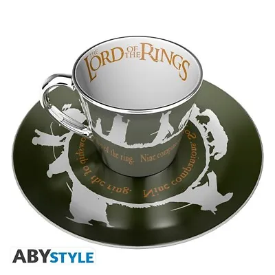 Lord Of The Rings Plate Mug Set Mirror Illusion The Fellowship • £23.99