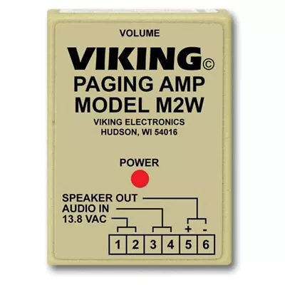 Viking M2W Paging Power Amp With 25Ae Horn • $96.40