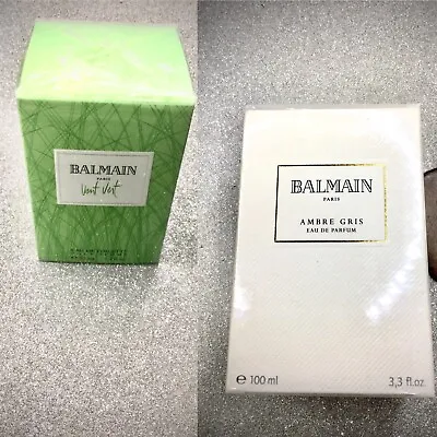 Balmain Vent Vert 75 ML + Balmain Ambre Gris 100 ML  Spray  BUNDLE • $400