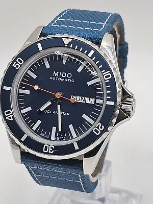 Mido Ocean Star Tribute Special Edition Day Date Automatic Diver Blue Dial • $263
