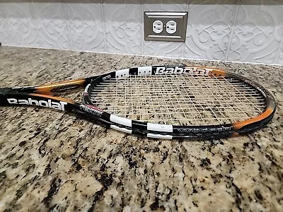 Babolat Pure Storm Team Tennis Racket Racquet Black Orange Zylon Matrix 4 1/2 • $68.95