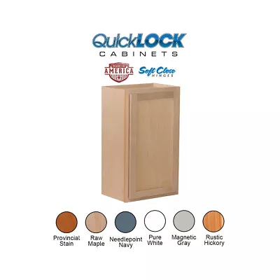 Quicklock RTA (Ready-to-Assemble) Single Door Wall Kitchen Cabinets  • $170.99