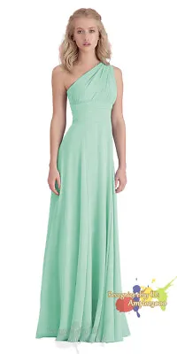 £42.96 • Buy Long Convertible Infinity Chiffon Evening Formal Ball Gown Prom Bridesmaid Dress
