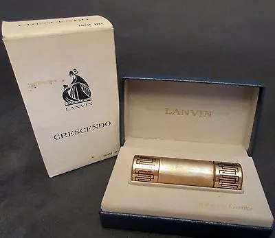 Vintage Lanvin Crescendo Refillable Purse Perfume Bottle Cartier In Box!!  • $129.99