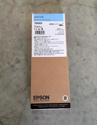 Genuine Epson 2023 T6065 Light Cyan Ink Cartridge For Stylus Pro 4800 4880 • $90