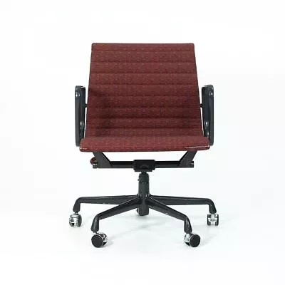 1998 Herman Miller Eames Aluminum Group Management Desk Chair Red & Dark Frame • $800