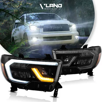 VLAND LED Reflector Headlight For Toyota 07-13 Tundra&08-20 Sequoia W/Sequential • $465