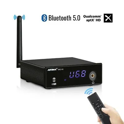 Headphone Amplifier Decoders Bluetooth 5.0 Coaxial Optical Linux Remote Controls • $170.99