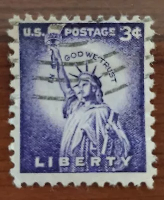 US POSTAGE STAMP 3 Cent Liberty Used Purple Lady Statue Of Liberty • $99.99