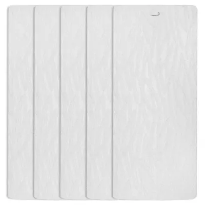 DALIX Orleans Vertical Window Blinds Premium Textured Set Of 5 Pack Qty / White • $22.99