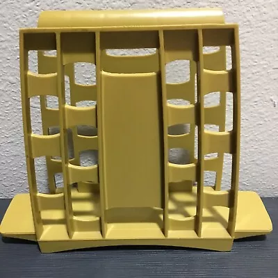 Vintage MCM Napkin Holder 60's 70's Decor Kitchen Harvest Gold Yellow Blocks • $19.99