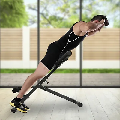 Adjustable Back Bench Hyperextension Exercise Abdominal Roman Chair Fitness USA • $88