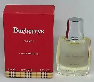 Mini Perfume-  BURBERRYS OF LONDON FOR MEN - EDT-  Miniature 5 Ml = 017 Fl.oz • $15.99