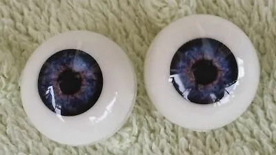 12mm Deep Blue Round Acrylic Eyes Reborn Baby Doll Making Supplies • $8.10