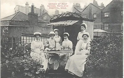 Soho London. Corner Of Roof Garden Royal Ear Hospital. Nurses. • £14.50