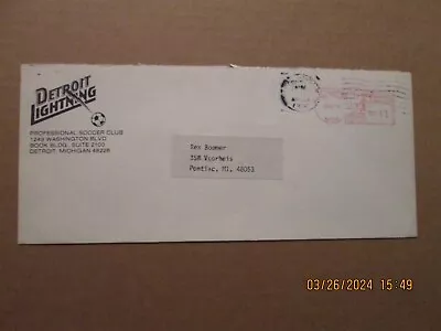 MISL Detroit Lightning Vintage Defunct Dated 1980 Team Logo Business Envelope • $25
