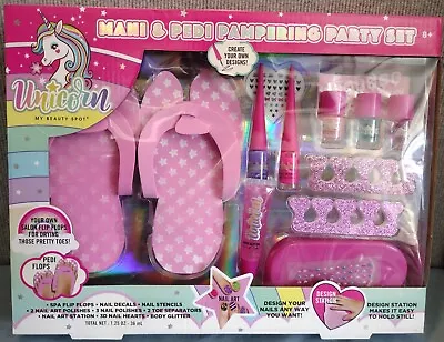 Mani &  Pedi Pampering Party Set Children 8+ Unicorn By Beauty Spot Spa • $9