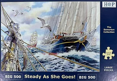 BIG 500 Piece Jigsaw Puzzle House Of Puzzles 'STEADY AS SHE GOES!' - Somerton • £9.25