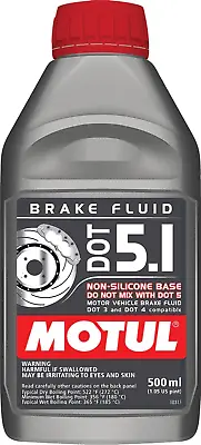 Motul Dot 5.1 Brake Fluid .5l 100951 • $12.22