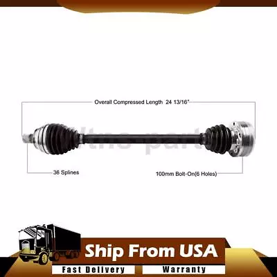 TrakMotive CV Joint Axle Shaft Rear Right 1x For Volkswagen Passat 2006-2009 • $126.81