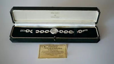 Vintage The Monte Carlo Watch Silver 925 Genuine BROOKS&BENTLEY Used Outstanding • $242.45