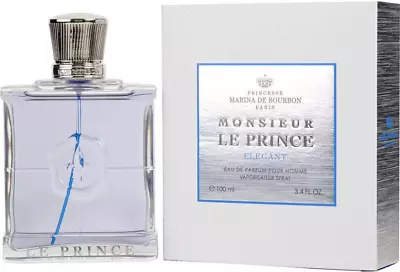 Monsieur Le Prince Elegant By Marina De Bourbon Men EDP 3.3  / 3.4 Oz New In Box • $25.07