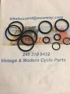 Vintage Husqvarna Blue Ohlins Twin Shock Seal Kit ( For Piggyback Models )  NEW! • $30