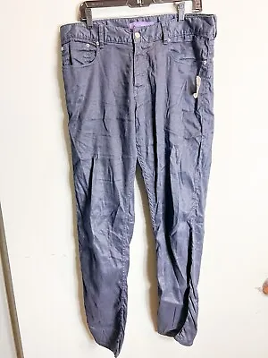 Ralph Lauren Slim Fit Navy Long Mens Linen Cotton Jeans Pants. Size 34. $595 • $79.99