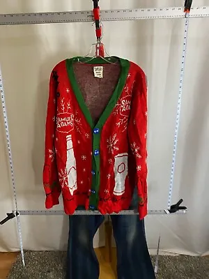 Samuel Adams Collectible Christmas Cardigan Ugly Christmas SWEATER XL Extra Larg • $15.88