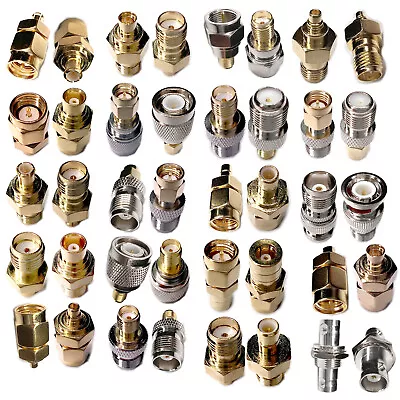 $1.99 • Buy RF Adapter Converter SMA BNC To MCX MMCX TNC F SMB Male Female Jack Connector Rd