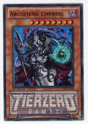 Yugioh STBL-EN000 Archfiend Empress Super Rare 1st Edition NM/LP • £1.90