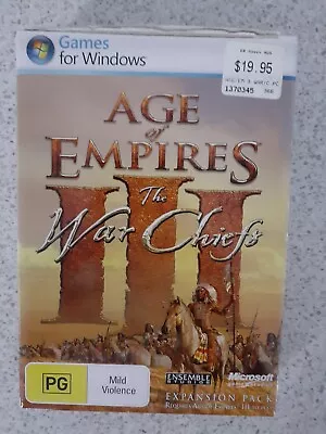 AGE OF EMPIRES III: The War Chiefs - PC GAME SMALL BOX • $10