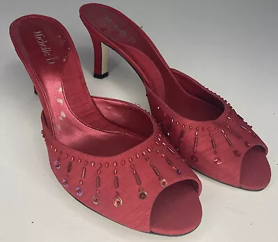 Michelle D Fabric Mule Slide Sandals Size 8 • $16.10