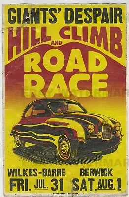 1950's Saab 93 Pennsylvania Race Vintage Advertising Poster 11x17 Giants Despair • $17.99