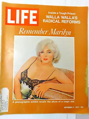 1972 LIFE Magazine  September 8-Remembering Marilyn Monroe • $14