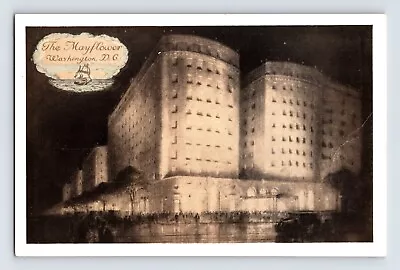 Postcard Washington DC Mayflower Hotel 1940s Unposted Chrome • $4