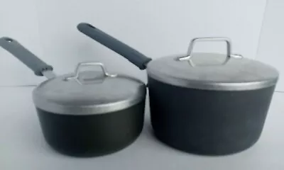 Magnalite GHC Professional Aluminum 1 Quart & 2 Qt Sauce Pans With Lids Pots • $59.95