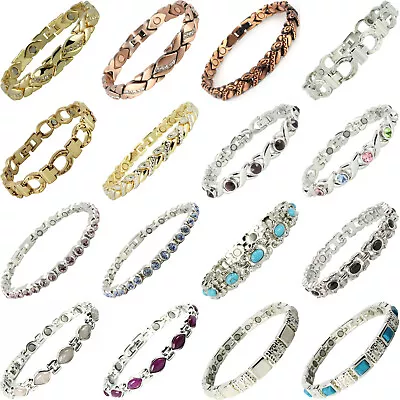 £9.97 • Buy Magnetic Bracelet For Arthritis Pretty Bangle 3000 Gauss Stong Magnet Therapy