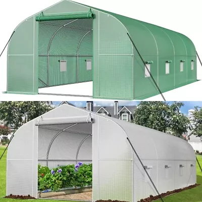 20'x10'x7' Walk-In Green House Plant Gardening Heavy Duty Tunnel Greenhouse • $162.59