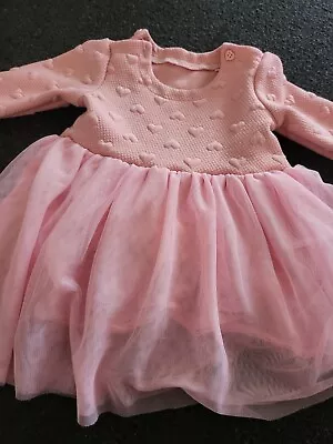 Baby Girls Pink Tutu Dress Party Special Occasion 6-9 Months Tu • £3