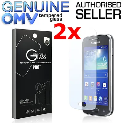 2 X GENUINE Tempered Glass Screen Protector Film For Samsung Galaxy ACE 3 • $7.95