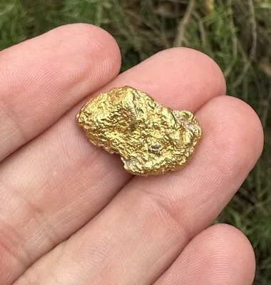 California Pure Gold Nugget 12.18 Grams Large 22mm Raw Gold Nugget • $1350