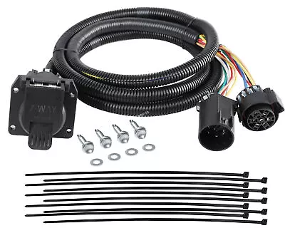 7 Pin Trailer Connector Wiring Harness Extension For Ford F-250 F-350 Super Duty • $49.99