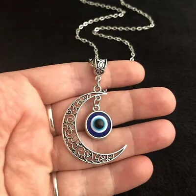 $15.74 • Buy Elegant 925 Sterling Silver Fashion Jewelry Charms Unique Evil Eye Necklace