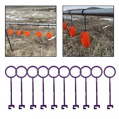 10 Pieces Clay Target Holder Clay Pigeon Hooks Professional Shooting Practice • $20.24