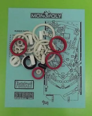 $30.99 • Buy 2001 Stern Monopoly Pinball Rubber Ring Kit