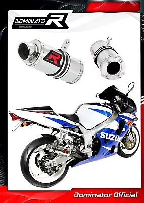 GSXR 750 K1 K2 K3 Exhaust GP I Dominator Racing Silencer Muffler 2001 2002 2003 • $169.33