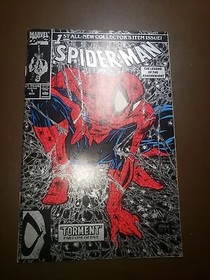 Spiderman # 1 TORMENT Part One Silver Variant (McFarlane) Comic Book • $11.99