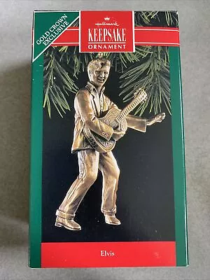 Elvis - 1992 Hallmark Ornament Gold Crown Exclusive • $8