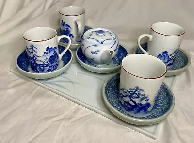 Vintage Japanese Oriental Themed Porcelain Tea  Set (Mixed Set) (See Photos) • $44.85